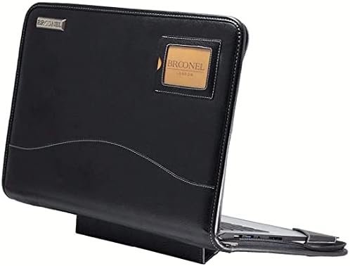 Брунел-Контурна Серија - Црна Тешка Кожна Заштитна Кутија-Компатибилна СО ASUS Vivobook 15X OLED 15.6 Лаптоп
