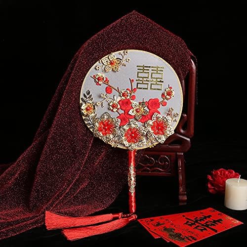 Алберт Невестата Група Фан Кинески Свадба Свадба Среќа Вентилатор Држи Цвет Фотографија Реквизити