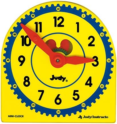 Карсон Делоса Мини Џуди Сет-5 х 5 Пластични Мини Часовници За Деца Со Шарени Подвижни Брзини, Минутни И Часовни Раце За Вежбање