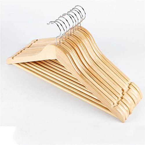 FSYSM 10pcs цврсто дрво закачалка за нелизгање облека за закачалка за закачалки за закачалки за џемпери Дома за сушење решетката за