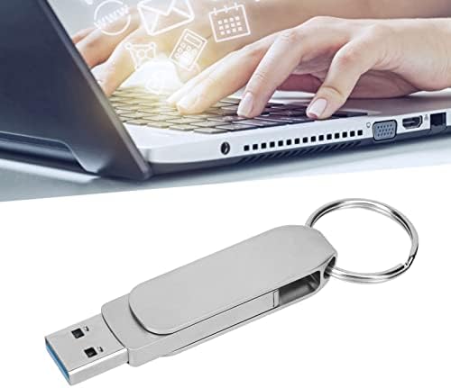 Меморија за палецот, 2 во 1 метална кутија со голема брзина USB 3.0 тип C USB флеш -уред за телефон