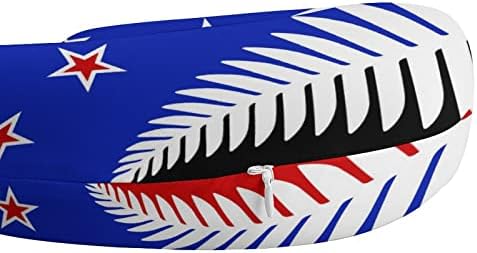 Знаме На Нов Зеланд Патување Вратот Перница У Форма За Глава И Вратот Поддршка Перница Меморија Пена Потпирач За Глава За Автомобил Канцеларија