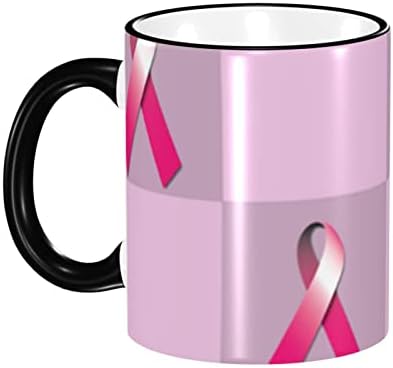 Керамички Кафе Кригла Рак На Дојка Розова Лента Новина Чај Чаша