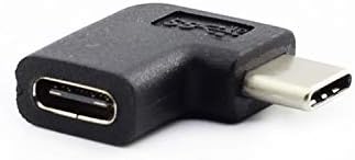 USB3.1Type-C машки до женски странично свиткување 90 степени за проширување на зглобот USB2.0Type-C M/F адаптер за проширување