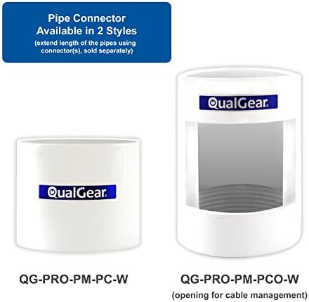 Qualgear QG-PRO-PM-6IN-W PRO-AV 1.5 NPT навојна цевка, 6 додаток на проектор со должина