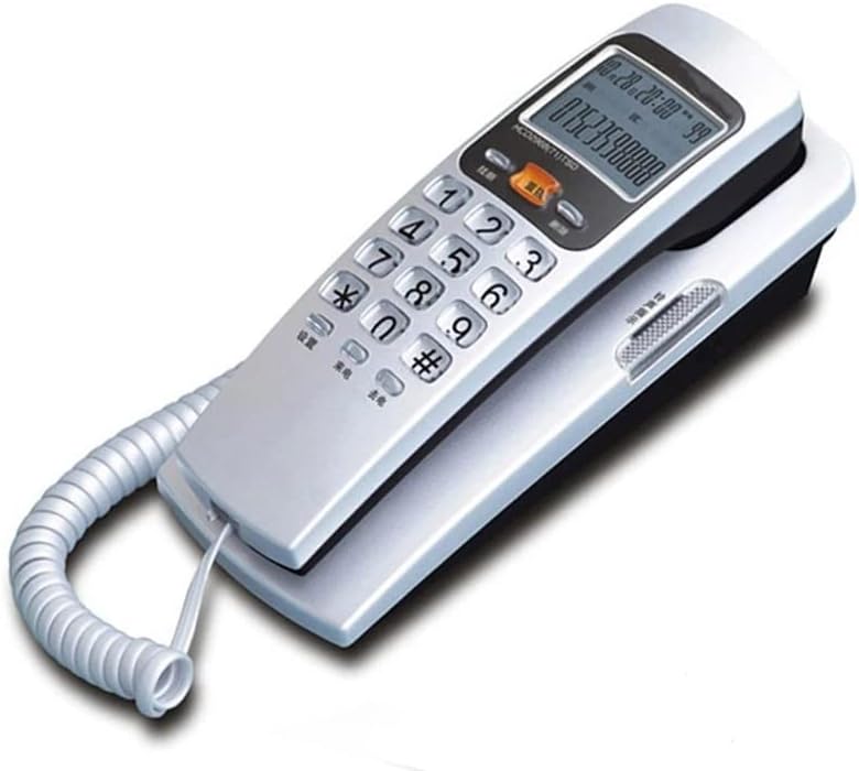 Телефонски телефонски фиксни телефони со моден телефон SDFGH со ID на повик FSK/DTMF, прилагодување на рингтонот, повратен повик за поддршка за домашна канцеларија