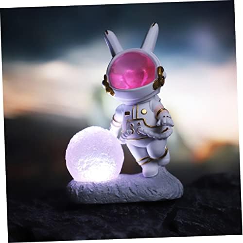 Стобак зајак украс ноќно светло за детска соба детска вселенска играчка преносна ноќна светлина за безжичен кревет ламба астронаут покрај креветот за доење на све