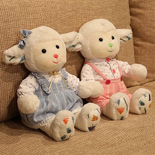 Микингго кадифени кукли симпатична облека овци камила кукла кукла играчка мала бела овца, кукла, спиење, перница, бебе, роденден на подароци: