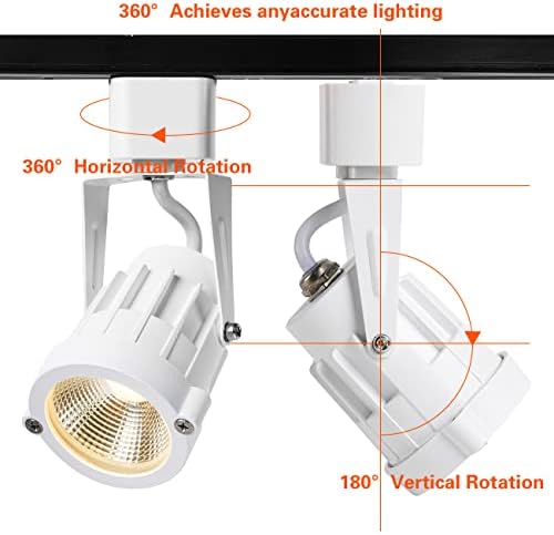 Eleglo 12W затемнети LED светла за LED-глава, прилагодлива глава за осветлување на патеката компатибилна со железничката железница H Type,