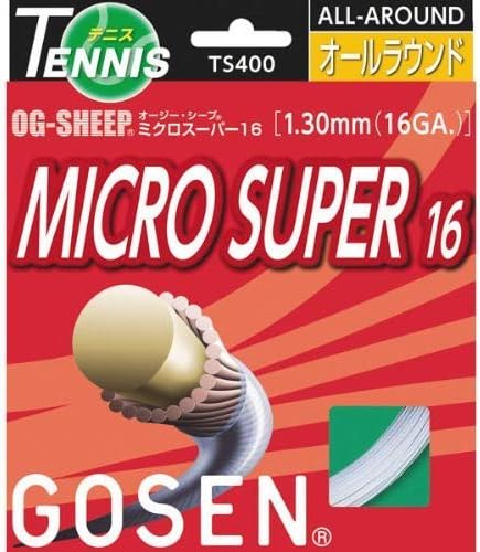 GOSEN OG-Овци Микро Супер, Природни 40 ' Супер Сите Круг Перформанси, Синтетички Тениски Стринг