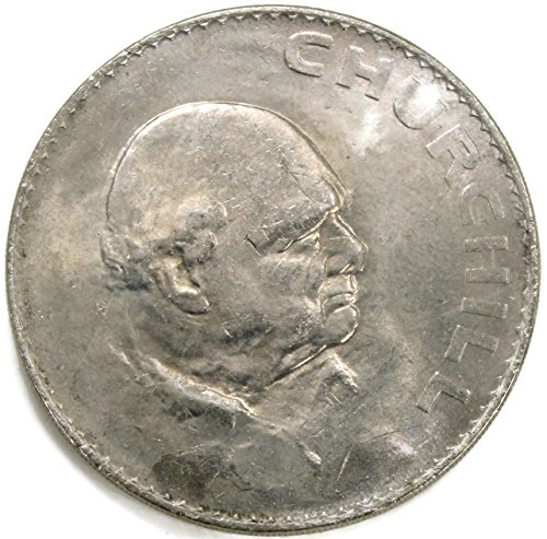 1965 година Велика Британија Елизабета Втора Винстон Черчил комеморативна монета w/ првиот ден на издавање покритие круна за