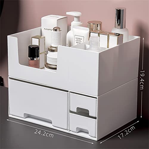 Дуја козметичка кутија за складирање десктоп фиока со голем капацитет производи за нега на кожа четка за кармин миење маса за
