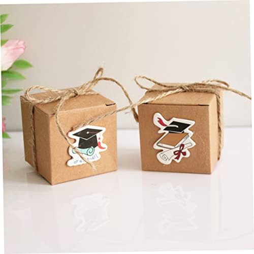 Амосфун 20 парчиња Ретро Кутија За Бонбони Материјали За Дипломирање Кутија За Подароци За Дипломирање Кутија За Дипломирање Среќни Бонбони