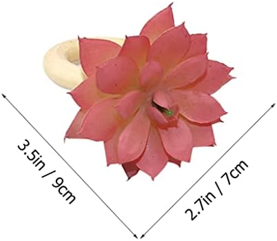 Лепсјгц прстен за јадење токи прстени маса цвет банкет свадба Исклучителна декоративна украс декорација на сукулентни токи шупливи