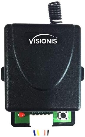 Wisionis FPC-5227 RF 12V 1CH Безжичен приемник со 1 предавател за далечински управувач 315MHz за реле за контролор на контролорот за пристап