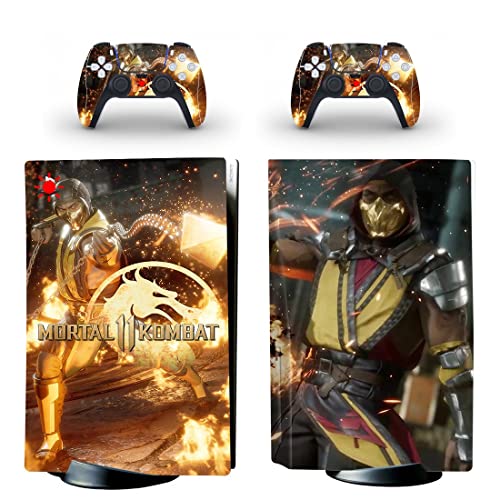 За PS4 Нормално - игра Ninja Mortal Најдобра војна Kombat X PS4 или PS5 налепница за кожа за PlayStation 4 или 5 конзола и контролори