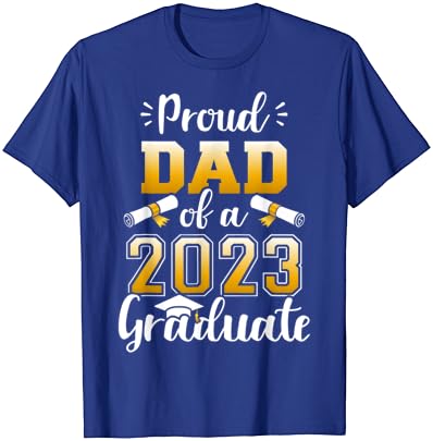 Горд татко на класа од 2023 година дипломирана матура маица за високи мажи
