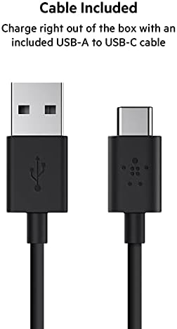 Belkin USB-C преносен полнач за напојување, 10,000 mAh со 1 USB-C порта и 2 USB-A порти за полнење до 15W за iPhone 14 Pro, 14 Pro Max,