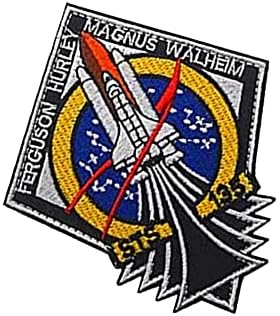 Вселенски шатл на НАСА Атлантис СТС-135 мисија за лепенка и јамка тактички морал за прицврстување на прицврстувачот на воениот печ
