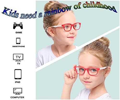 УНИИСОЛ 2 Спакувајте Сини Очила За Блокирање На Светлината За Деца, Ув Заштита, Очила Против Отсјај(3-10 Години)