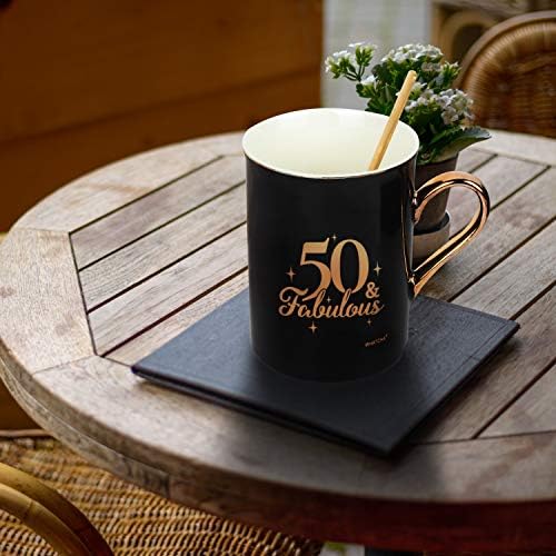 Whatcha 50 и чудесно црно злато смешно кафе чаши 50 -ти роденденски подароци за мажи жени татко мама пријатели керамички новини чаши чај
