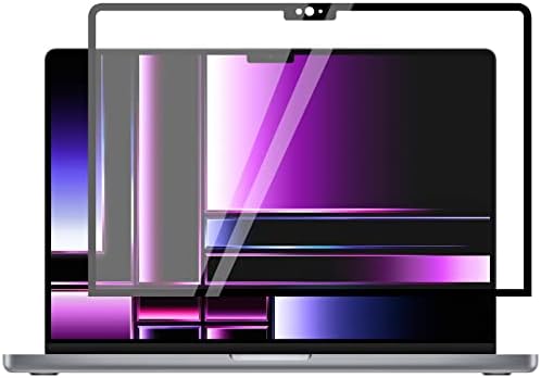 F FORITO TEMERED стаклен лаптоп заштитник на екранот компатибилен со MacBook Pro 16 Inch Model A2485 A2780, 9H тврдост и меур