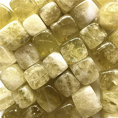 Binnanfang AC216 100g природен агтрин камен жолт кварц кристален коцка со заздравување на камен, природни камења и минерали кристали заздравување