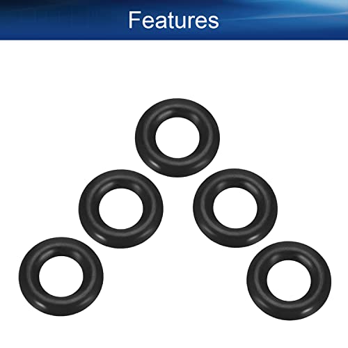 Беттомшин 10 парчиња нитрилна гума О-прстени, 6,75мм ОД 3,15мм ID 1,8 мм ширина, метрички буна-нитрил запечатување за заптивка