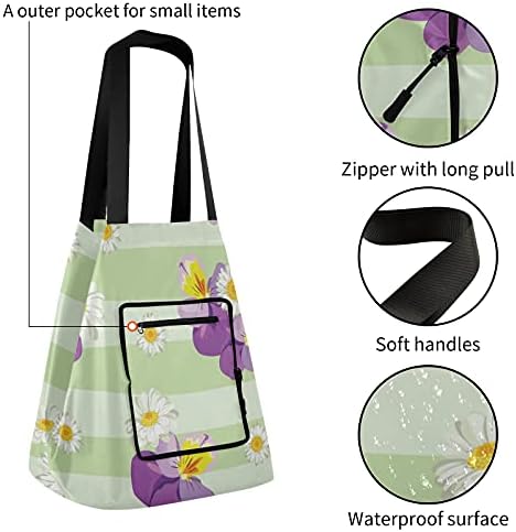Цветно преклопно рамо торбичка торба за еднократна употреба на намирници за намирници, торба за торбичка за торбичка за патување во теретана