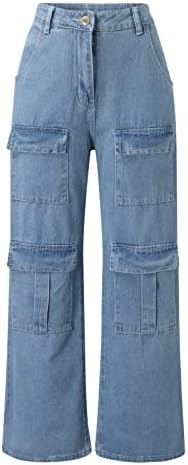 Keusенски женски панталони со високи половини со низок пораст панталони жени y2k буги џогерски панталони со џебови џемпери