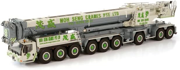 WSI за Liebherr LTM 1750 Moh Seng Cranes 1/50 Diecast Truck Pre-изграден модел