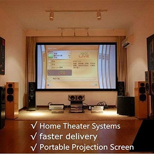 WSSBK SOFT STORBABLE 16: 9 HD 84 100 120 120 инчи Проектор екран со влакна од платно завеса за проекторски филм домашен театар на