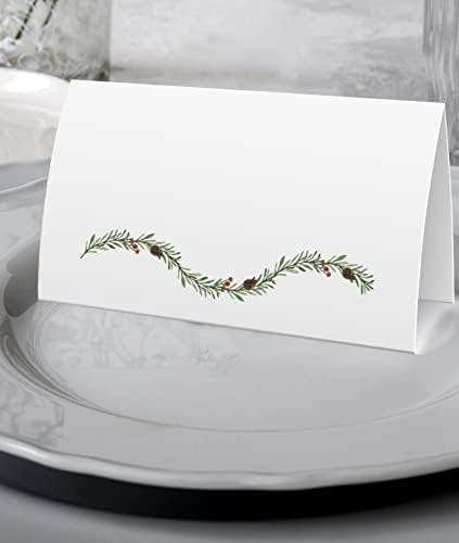 Божиќни етикети за шатори за храна - картички за место за Божиќ, картички за табели - совршени за картички за Божиќни места, табели