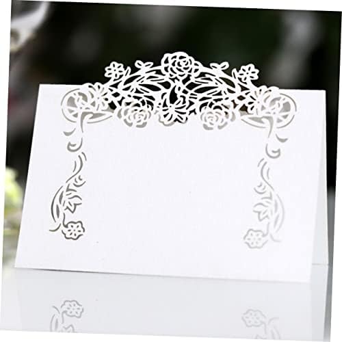 Броеви на свадбени табели со тофику, свадбени картички за свадбени картички 50 парчиња шатор место картички хартија знак табела за поставување картички свадбени се