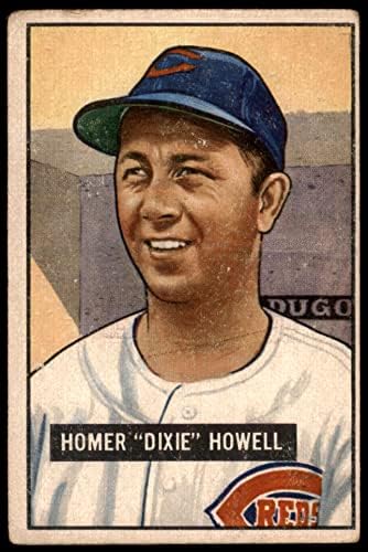 1951 Bowman # 252 Dixie Howell Cincinnati Reds Dean's Cards 2 - Добри црвени