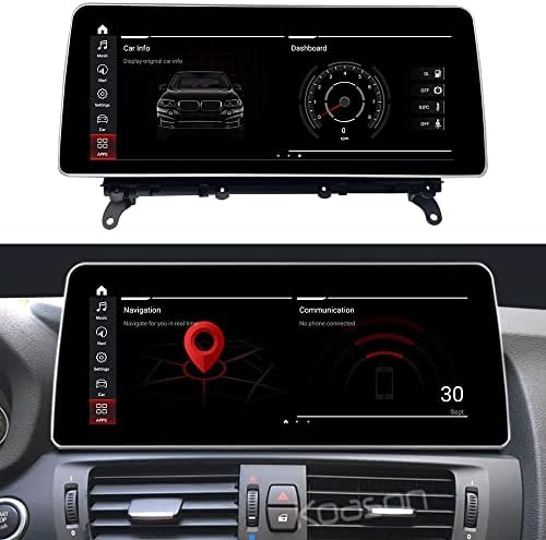 12.3 инчен Андроид Екран Надградба Дисплеј Мултимедијален Плеер Безжичен CarPlay GPS Навигација ЗА Bmw X3/X4/F25/F26 NBT
