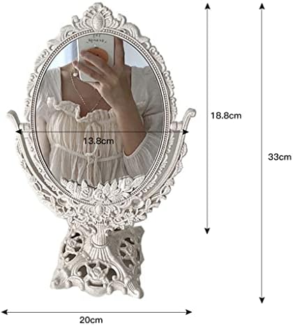 Огледала шминка огледало Cutelife Nordic сребрена пластика ретро декоративно огледало огледало на огледало Неправилно вертикално стакло огледало