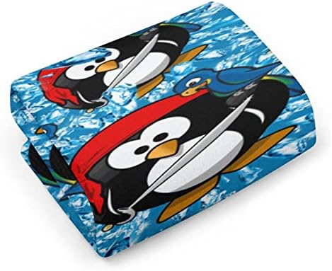 Пингвин пират со папагал крпи за крпи Премиум крпи за миење крпи за хотелска бања и бања