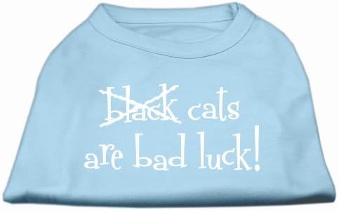 Производи за миленичиња од миленичиња црни мачки се лоша кошула за печатење на екранот, xx-large, бебе сино