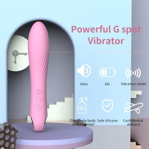 G Spot Silicone Dildo Vibrator со 16 модели на вибрации и 3 тековни обрасци на пулсот. Вибратор за клиториска вагинална стимулација. Секс играчка