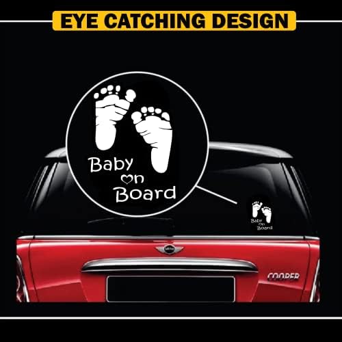 Тотомо бебе на налепница за автомобили Смешна симпатична безбедност Внимание на декорацијата за прозорецот за автомобили и
