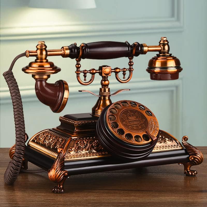 Ретро телефонски стил на Европски стил жичен ротирачки телефонски телефонски биро канцеларија телефонски телефонски фиксни фиксни
