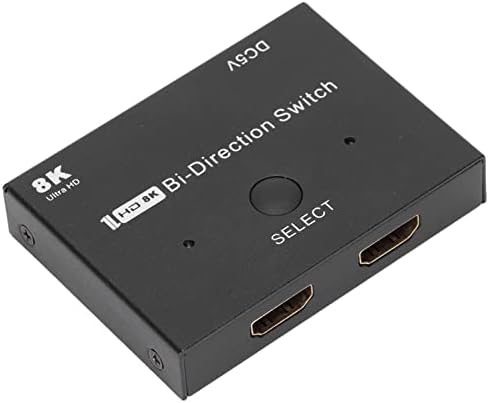 Ciciglow HDMI Прекинувач, Мултимедијален Интерфејс Со Висока Дефиниција Двонасочен Сплитер, Hdmi Двонасочен Прекинувач, Алуминиумски Двонасочен Сплитер 2X1/1X2-Поддршка 8K@60H