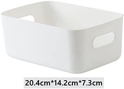 Пластични кутии за складирање, бел правоаголен сад за складирање за кујна домашна бања бања