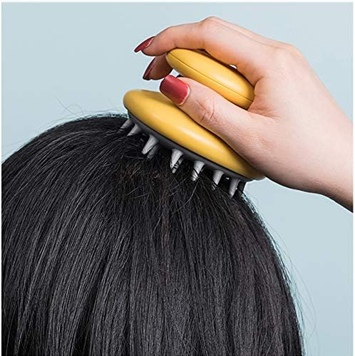 Гуангминг - масажер на скалпот за коса, четка за силиконски шампон, четка за чистење на скалпот, четка за првут за длабока коса