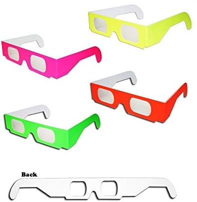 50 пара 3Д Огномет Очила Неонски Мулти-Ѕвездени Изливи НА 3Д Боја ЗА Огномет, Празнични Светла,Клупски / Концертни Светла