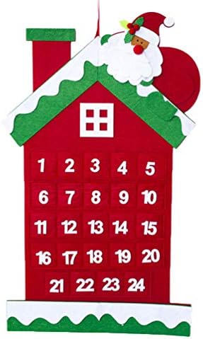 БЕСТОЈАРД Рождество Рождество Орнаменти Дедо Мраз Божиќ Доаѓањето Календар 3Д Чувствува Ханинг Доаѓањето Календар Одбројувањето До Божиќ Календар