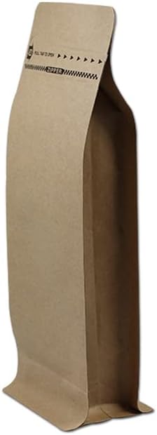 DHL 150PCS/лот 10.5 * 30 * 6cm кафеава алуминиумска фолија стои во торбичка за складирање на хартија за кафе за кафе, пакет