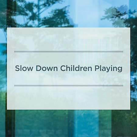 CGSignLab | Забавете деца кои играат -базично залепеност на прозорецот | 30 x20