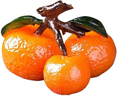 Пејнан креативен чај миленичиња смола орнаменти кои менуваат портокалови чај со боја, овошни украси овошни украси